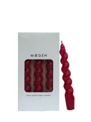 Set of 3 Glossy Spiral Taper Candles (Αντιγραφή)
