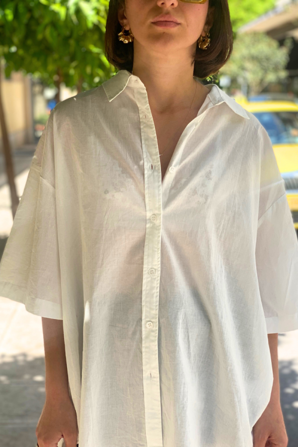 Oversized Shortsleeved Shirt White
