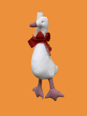 White Goose Easter Candle