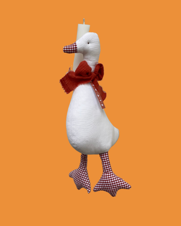 White Goose Easter Candle