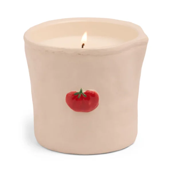 Bistro Candle Ceramic Pot – Heirloom Tomato