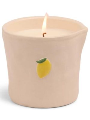 Bistro Candle Ceramic Pot - Meyer Lemon