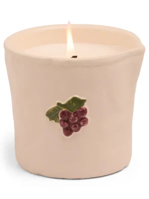 Bistro Candle Ceramic Pot – Bordeaux Grape