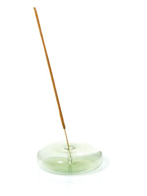 Green Dimple Round Incense Holder