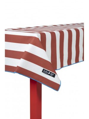 Tablecloth Stripped Red 1404x140