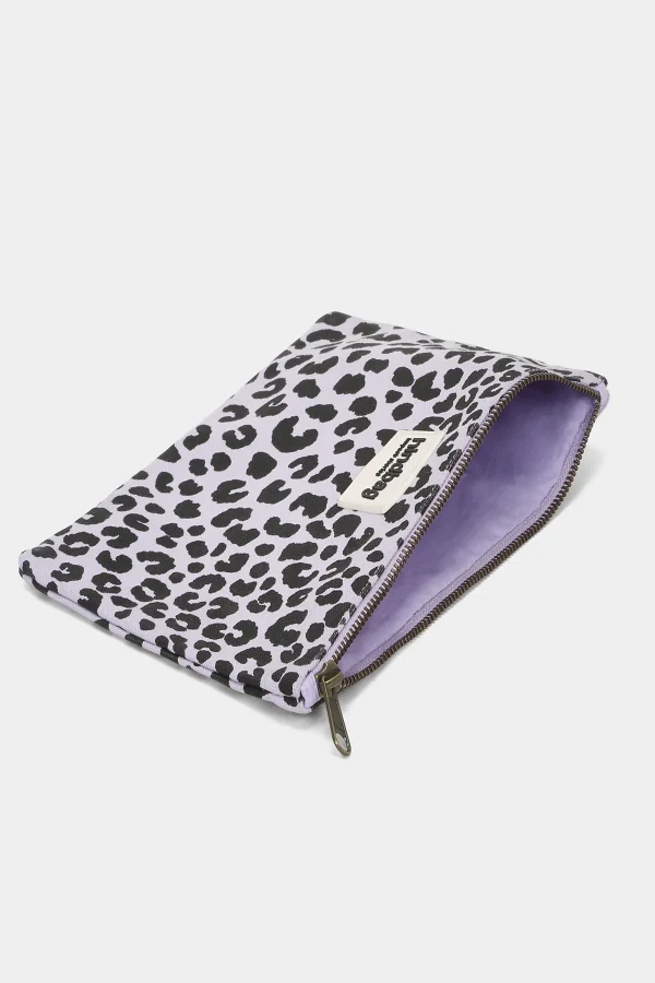 Ema Lilac Leopard Pouch