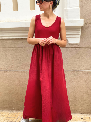 Φόρεμα Κόκκινο Ribbed
