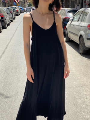 Φόρεμα Μακρύ Ανοιχτή Πλάτη Μαύρο