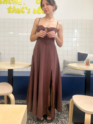 Maxi Dress with Stripes
