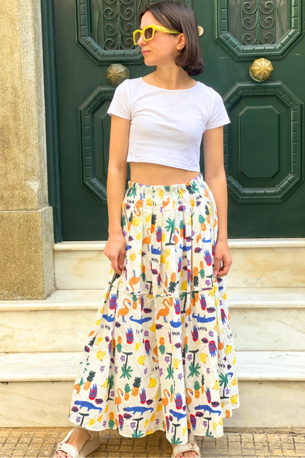 Skirt Hawaii White