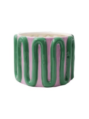 Ceramic Plant Pot Estefania Amor Del Color Green