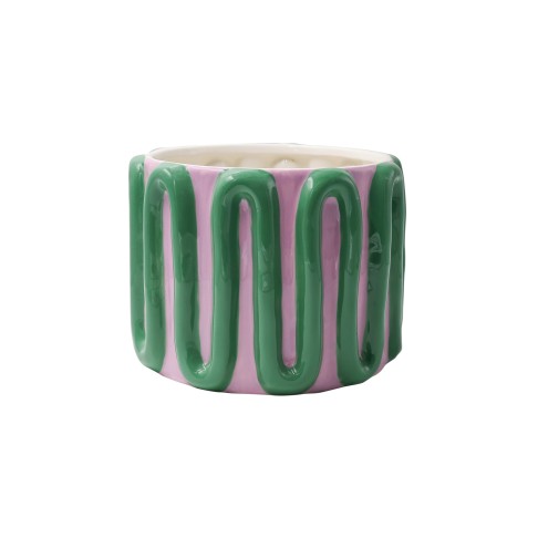 Ceramic Plant Pot Estefania Amor Del Color Green
