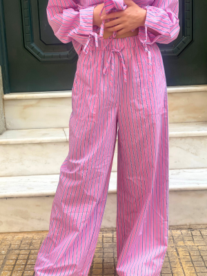 Stripped Pant Pink