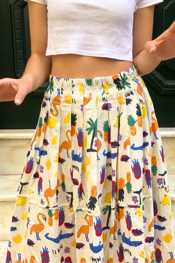 Skirt Hawaii White