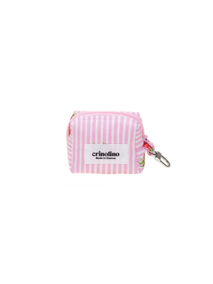 Τσαντάκι Key Charm Raspberry Stripes
