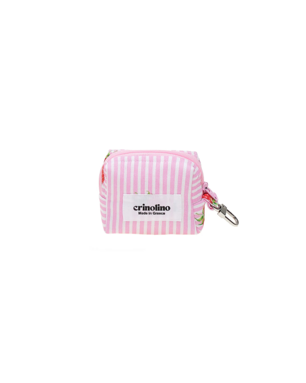 Τσαντάκι Key Charm Raspberry Stripes