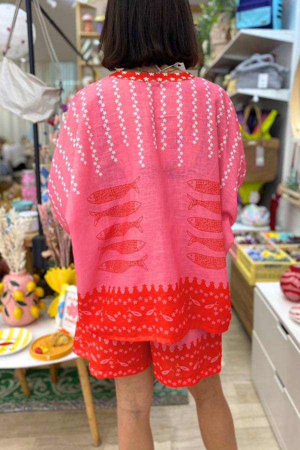Shirt Fish Pink/Orange