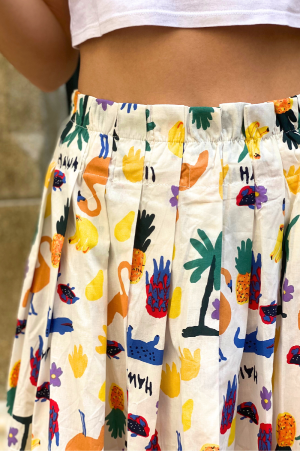 Skirt Hawaii White