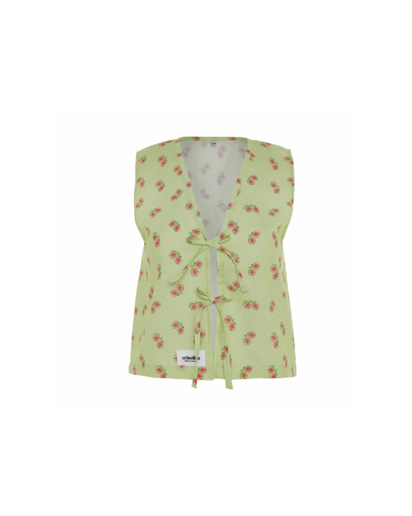 Sleeveless Blouse Fig Blossom