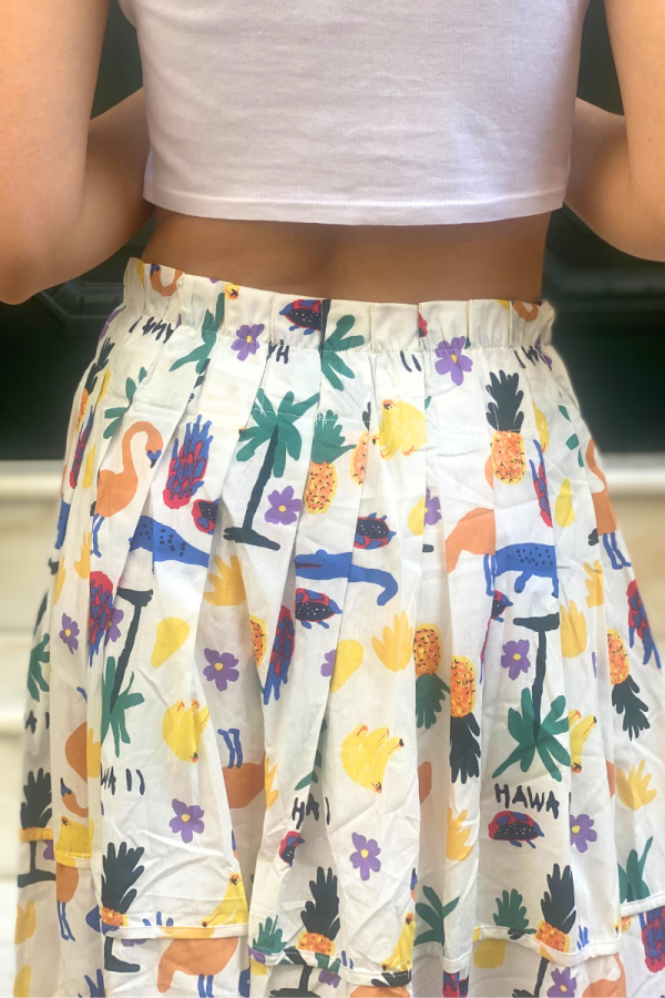 Skirt Hawaii White