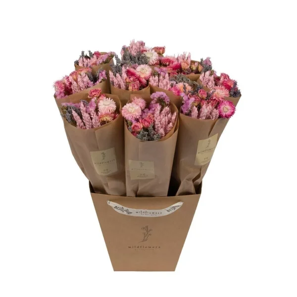 Αποξηραμένο Μπουκέτο Λουλουδιών Market More Pink