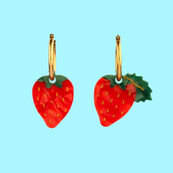 Επιχρυσωμένα Σκουλαρίκια Strawberry