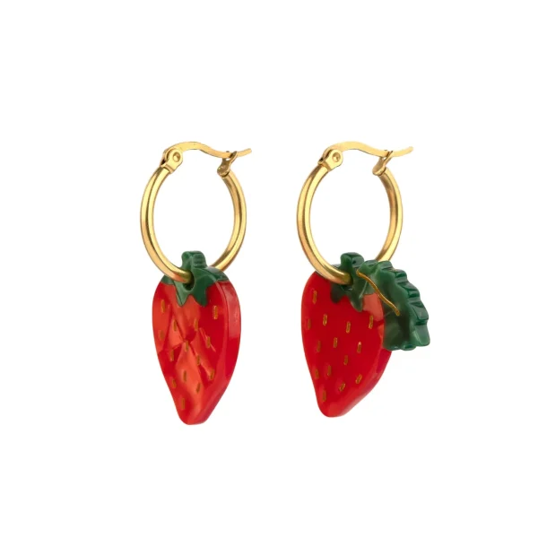 Επιχρυσωμένα Σκουλαρίκια Strawberry