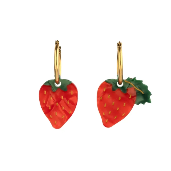 Επιχρυσωμένα Σκουλαρίκια Strawberry