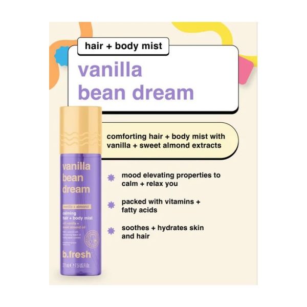 Vanilla Bean Dream - Calming Hair and Body Mist 221ml