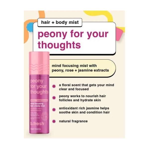 Peony For Your Thoughts -Mind Focusing Hair and Body Mist 221ml