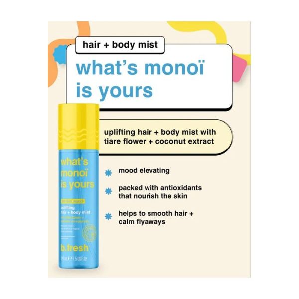 What's Monoi Is Yours, Uplifting Hair and Body Mist 221mL