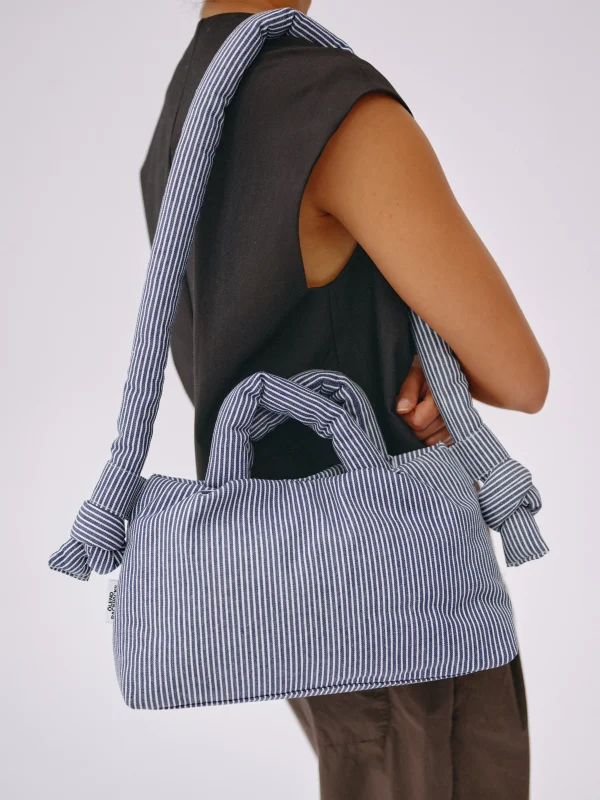 Mini Ona Soft Bag - Navy Stripes
