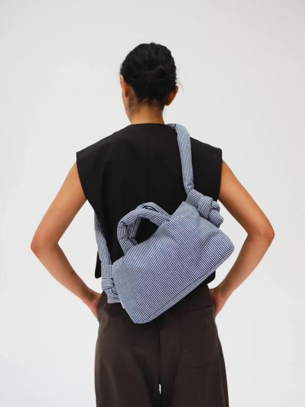 Mini Ona Soft Bag - Navy Stripes
