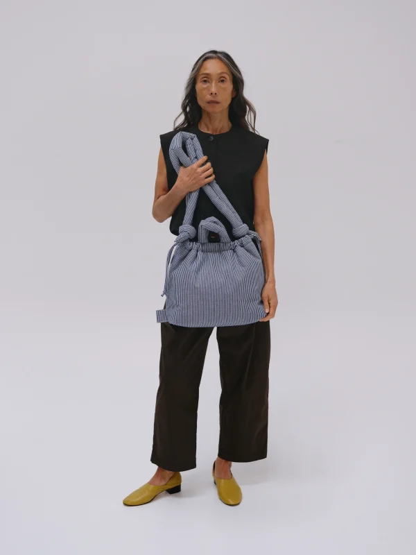 Ona Cotton Soft Bag - Backbag Navy Stripes