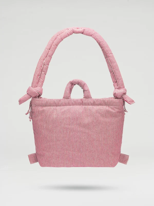 Ona Cotton Soft Bag - Backbag Red Stripes