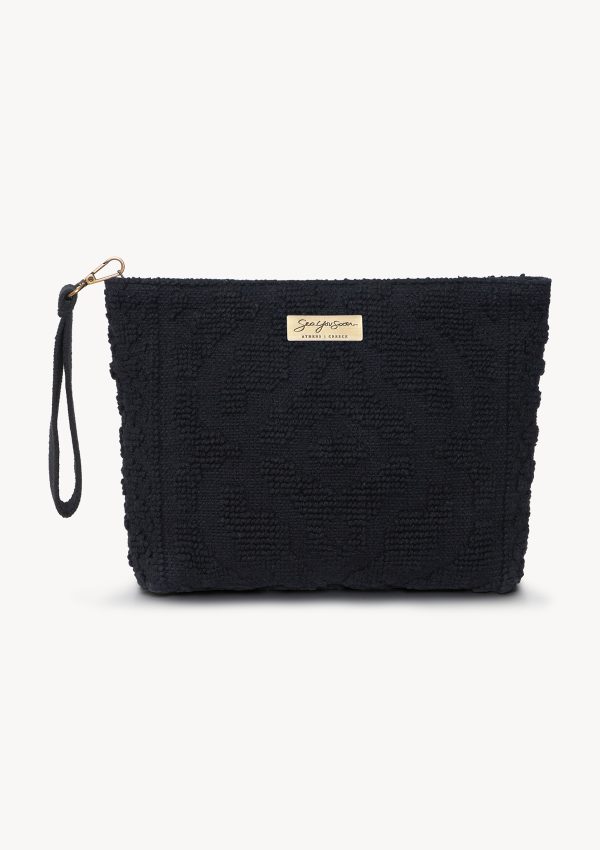 Carmela Midi Clutch Black