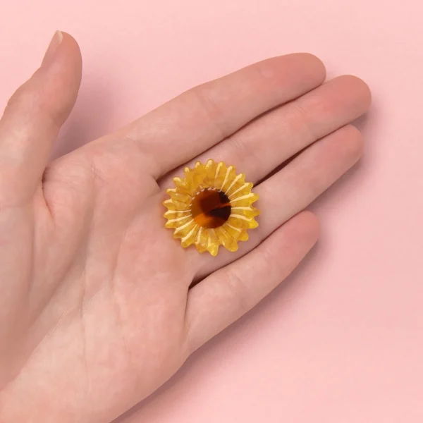 Sunflower Brooch