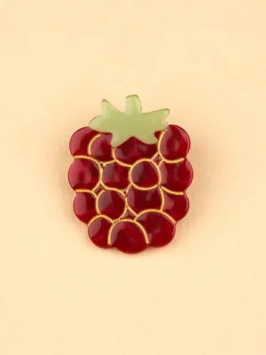 Raspberry Brooch