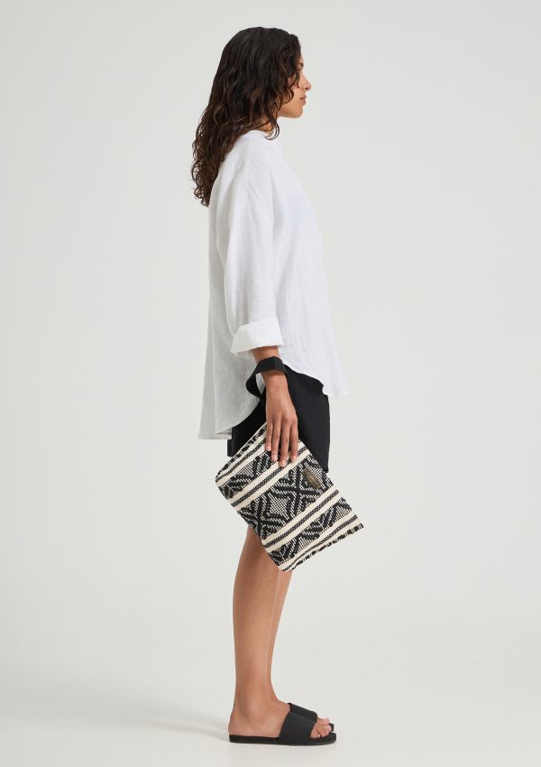 Sorrento Midi Clutch Black