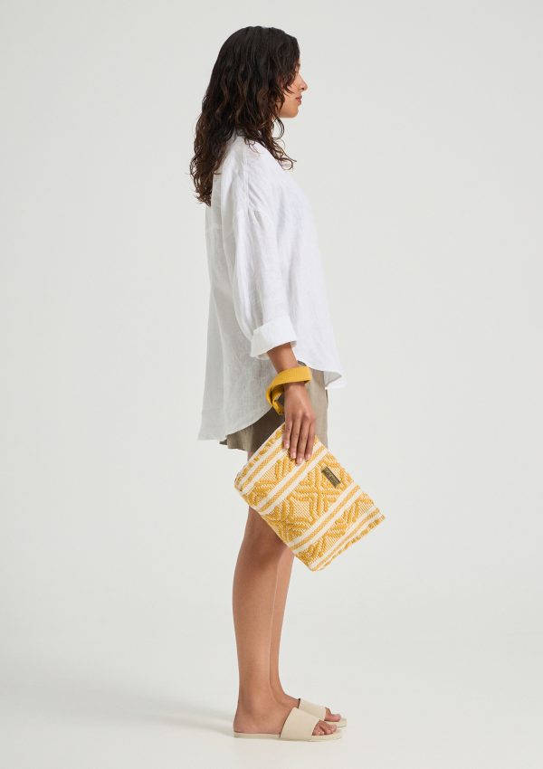 Sorrento Midi Clutch Mustard