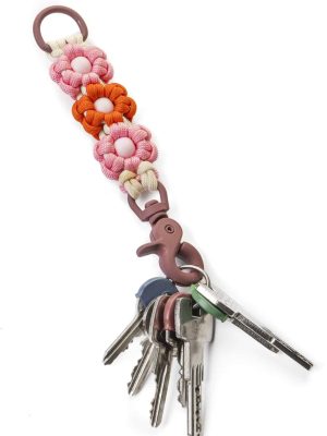 Blossom Keychain Ροζ/Πορτοκαλί/Εκρου/Ροζ Πούλια