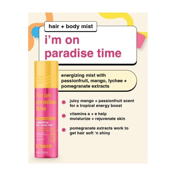 I'm On Paradise Time Invigorating Hair and Body Mist 221mL