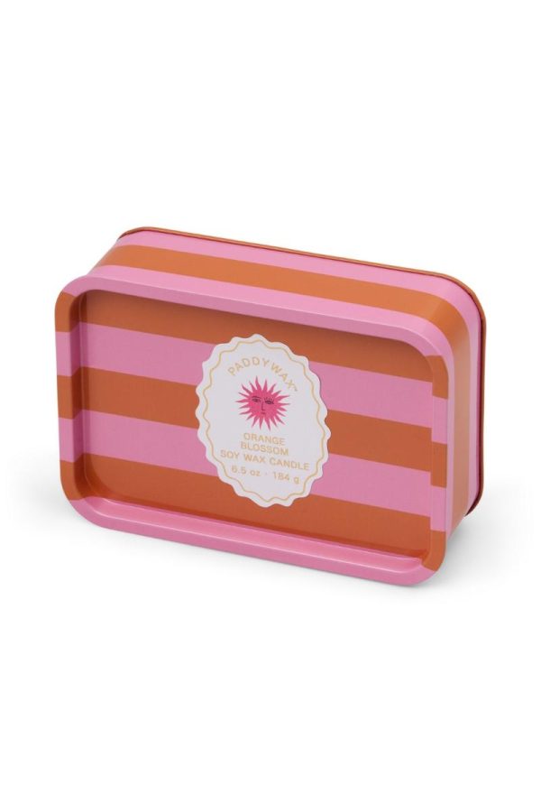 Κερί Σόγιας Μεταλλικό Δοχείο Sun Orange Blossom 184gr