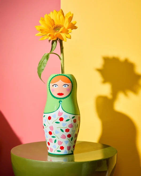 Vase Doll Flowers
